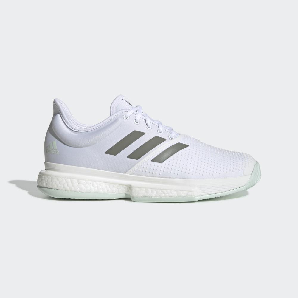 Pantofi Tenis Adidas SoleCourt Barbati Romania - Albi/Verzi EG1482